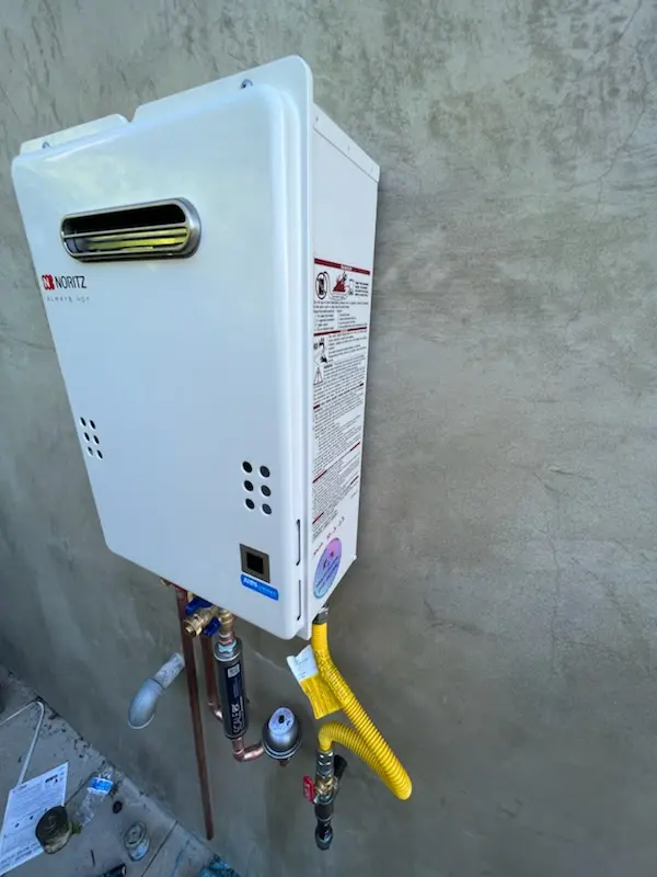 Tankless water heater installation for Watson Village homes